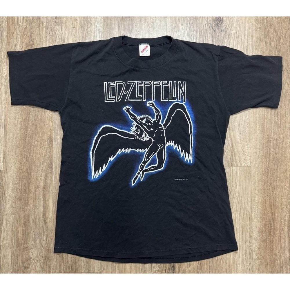 Vintage‎ 1984 LED ZEPPELIN Zoso T-shirt Size L